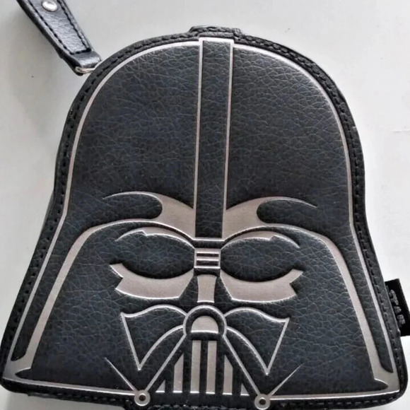 Loungefly Disney Star Wars Darth Vader Coin Case Wallet Black Silver-Collectible - Picture 1 of 5